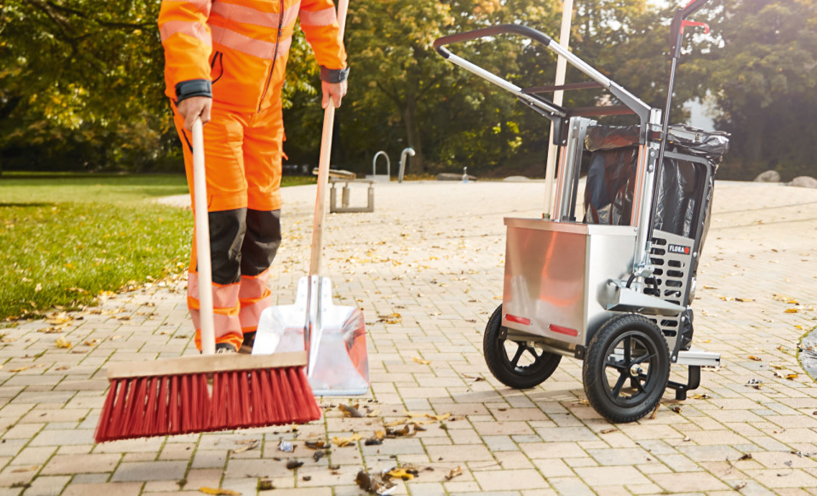 Chariot de collecte des déchets Picobello Mini – FLORA: avec